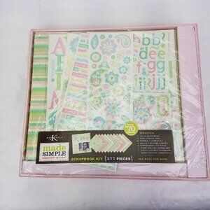 Marcella by K Scrapbook "Bon Bon" 12x12 Mega Kit Album Stickers Paper 377 Pieces